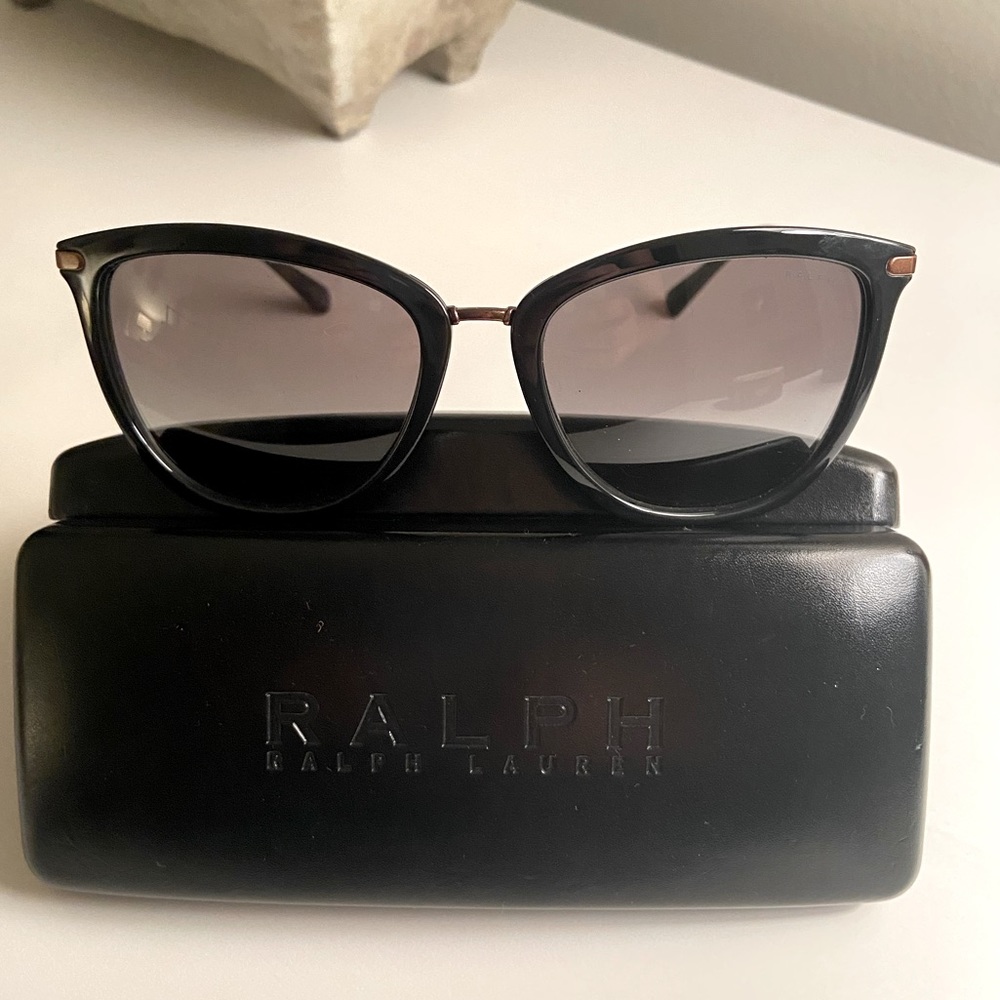 Ralph Lauren Women’s Cat Eye Black Sunglasses